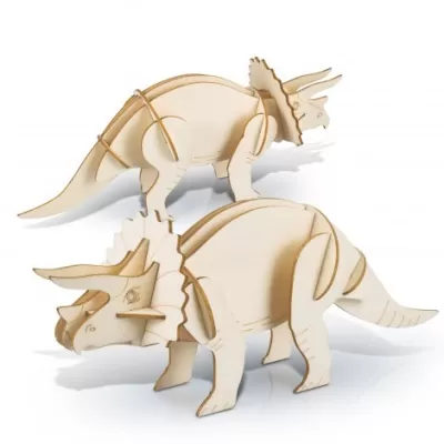 branded BRANDCRAFT Triceratops Wooden Model, from our range of promotional Executive Toys and Games