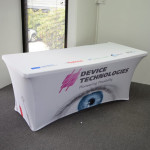 Table Cloths and Covers - 6ft Custom Printed Stretch Table CLOTH