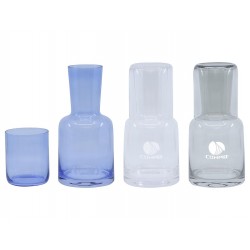 branded Lux Carafe & Tumbler Set, from our range of promotional Glassware Gift Sets