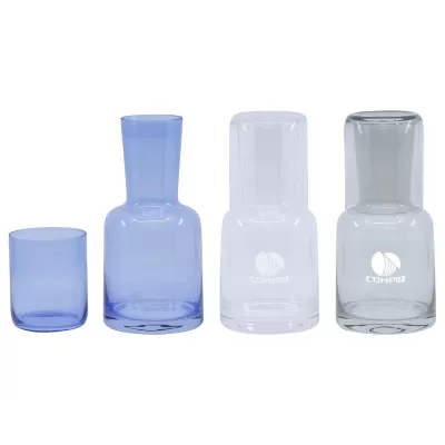 branded Lux Carafe & Tumbler Set, from our range of promotional Glassware Gift Sets
