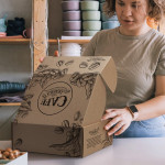 Packaging &amp; Gift Bags  - Die Cut Box with Locking Lid - 300x225x113mm