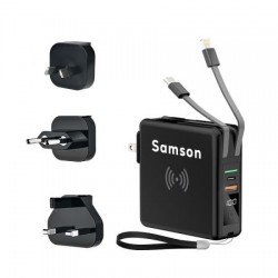 branded Samson Global Travel Charger 10,000 mAh, from our range of promotional Power Banks