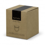 branded NATURA Azzurra Glass Cup - 250ml, from our range of promotional Reusable Coffee Cups - Glass