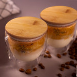 branded Azzurra Glass Set - 250ml, from our range of promotional Reusable Coffee Cups - Glass