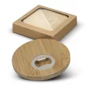 branded Bamboo Bottle Opener Coaster Set of 2 - Round, from our range of promotional Coasters