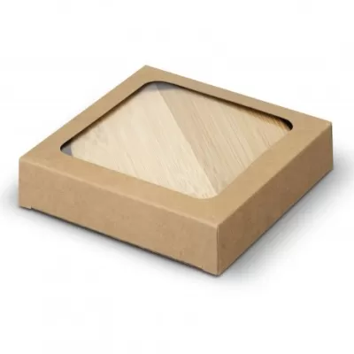 branded Bamboo Bottle Opener Coaster Set of 2 - Round, from our range of promotional Coasters