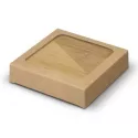 branded Bamboo Bottle Opener Coaster Set of 2 - Square, from our range of promotional Coasters