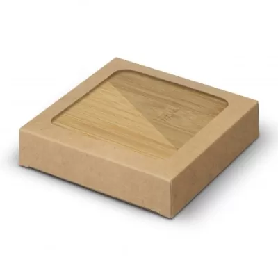 branded Bamboo Bottle Opener Coaster Set of 2 - Square, from our range of promotional Coasters