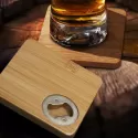 branded Bamboo Bottle Opener Coaster Set of 2 - Square, from our range of promotional Coasters