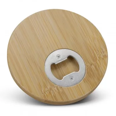 branded Bamboo Bottle Opener Coaster - Round, from our range of promotional Coasters