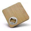 branded Bamboo Bottle Opener Coaster - Square, from our range of promotional Coasters