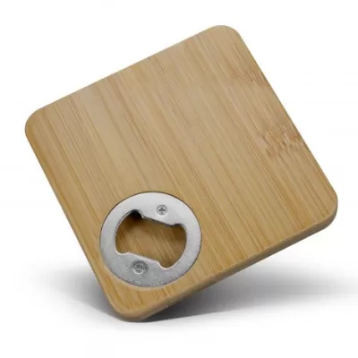 branded Bamboo Bottle Opener Coaster - Square, from our range of promotional Coasters