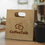 Paper Bags  - Medium Die Cut Paper Bag Landscape