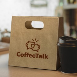 Paper Bags - Medium Die Cut Paper Bag Landscape