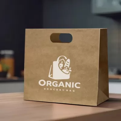 branded Large Die Cut Paper Bag Landscape, from our range of promotional Paper Bags