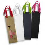 Paper Bags  - Wine Ribbon Handle Paper Bag