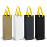 Paper Bags  - Wine Ribbon Handle Paper Bag