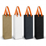Paper Bags  - Wine Ribbon Handle Paper Bag