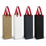 Paper Bags  - Wine Ribbon Handle Paper Bag
