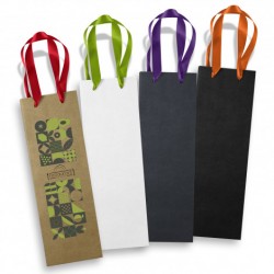 Paper Bags  - Champagne Ribbon Handle Paper Bag