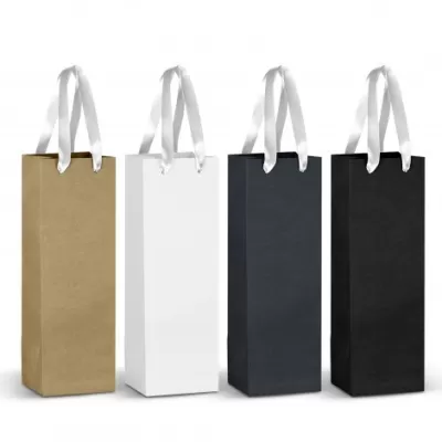 branded Champagne Ribbon Handle Paper Bag, from our range of promotional Paper Bags