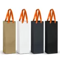 branded Champagne Ribbon Handle Paper Bag, from our range of promotional Paper Bags