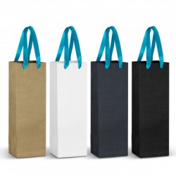 Paper Bags - Champagne Ribbon Handle Paper Bag