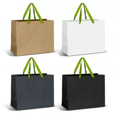 branded Large Ribbon Handle Paper Bag, from our range of promotional Paper Bags