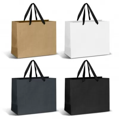 branded Large Ribbon Handle Paper Bag, from our range of promotional Paper Bags