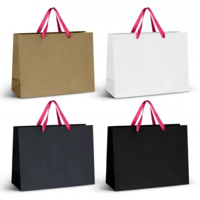 branded Extra Large Ribbon Handle Paper Bag, from our range of promotional Paper Bags