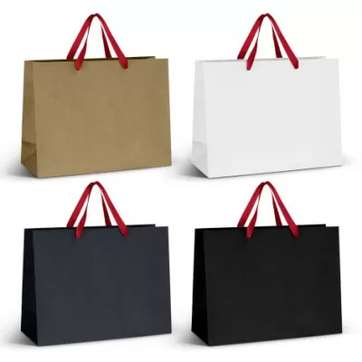 branded Extra Large Ribbon Handle Paper Bag, from our range of promotional Paper Bags