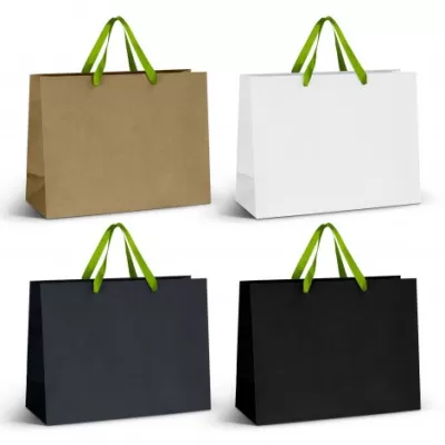 branded Extra Large Ribbon Handle Paper Bag, from our range of promotional Paper Bags