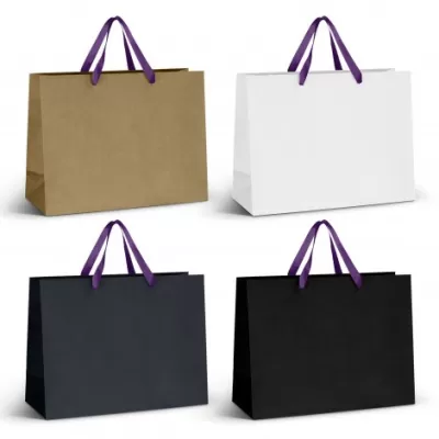 branded Extra Large Ribbon Handle Paper Bag, from our range of promotional Paper Bags