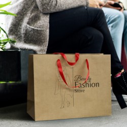 Paper Bags - Extra Large Ribbon Handle Paper Bag