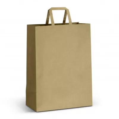 branded Extra Large Flat Handle Paper Bag Portrait, from our range of promotional Paper Bags