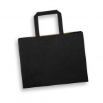 Paper Bags  - Medium Flat Handle Paper Bag Landscape