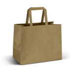 Paper Bags  - Medium Flat Handle Paper Bag Landscape