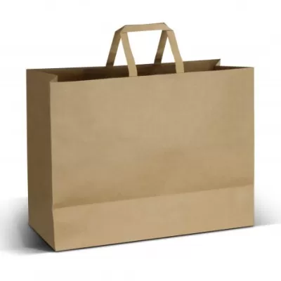 branded Extra Large Flat Handle Paper Bag Landscape, from our range of promotional Paper Bags