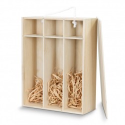 branded Tuscany Wine Gift Box - Triple, from our range of promotional Wine & Bar Accessories
