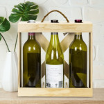 branded Catalonia Wine Crate - Triple, from our range of promotional Wine &amp; Bar Accessories