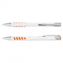 branded Panama Grip Pen Metal - White Barrel, from our range of promotional Metal Promotional Pens