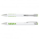 branded Panama Grip Pen Metal - White Barrel, from our range of promotional Metal Promotional Pens