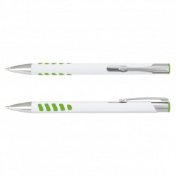 branded Panama Grip Pen Metal - White Barrel, from our range of promotional Metal Promotional Pens