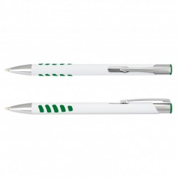 branded Panama Grip Pen Metal - White Barrel, from our range of promotional Metal Promotional Pens