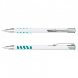 branded Panama Grip Pen Metal - White Barrel, from our range of promotional Metal Promotional Pens