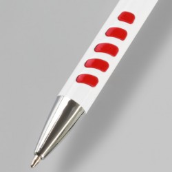 branded Panama Grip Pen Metal - White Barrel, from our range of promotional Metal Promotional Pens