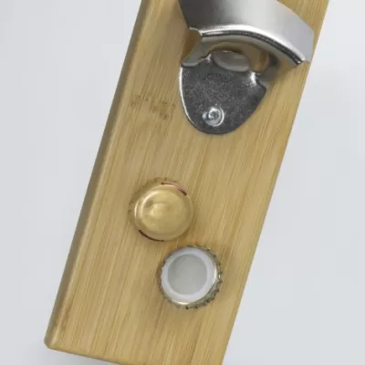 branded NATURA Bamboo Fridge Bottle Opener, from our range of promotional Bottle Openers