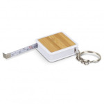 branded Bamboo Tape Measure Key Ring, from our range of promotional Printed Tape Measures