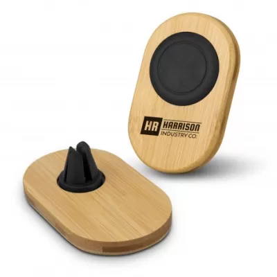 branded Bamboo Car Phone Holder, from our range of promotional Phone Accessories