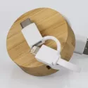 branded Bamboo Retractable Charging Cable, from our range of promotional USB Hubs &amp; Cables
